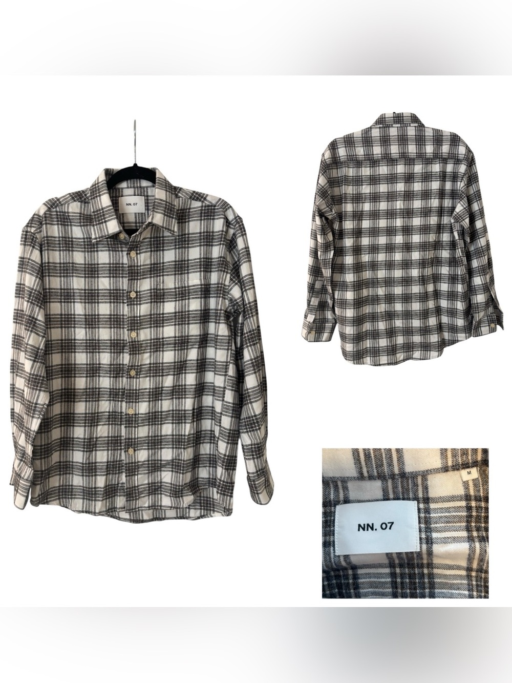 NN07 Deon Checked Organic Cotton-Flannel Shirt